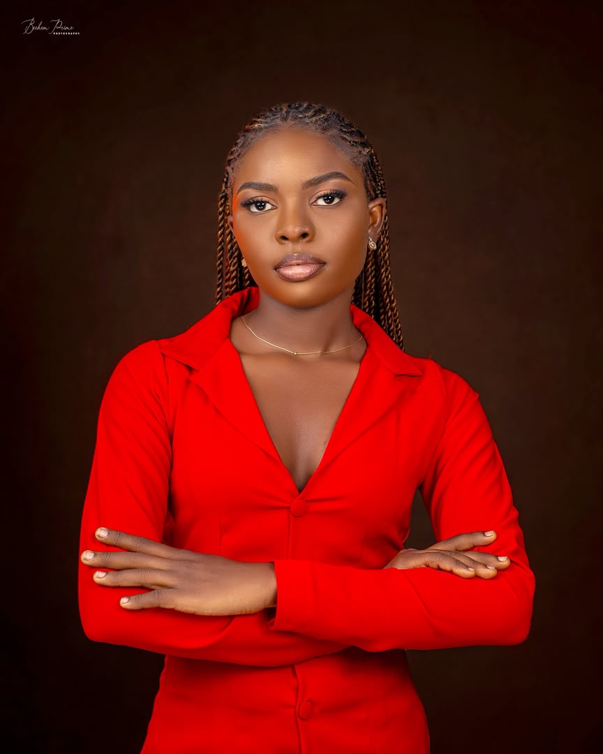 OSARUMEN QUEENSLY UGOWE, founder of JUSTRUMEN